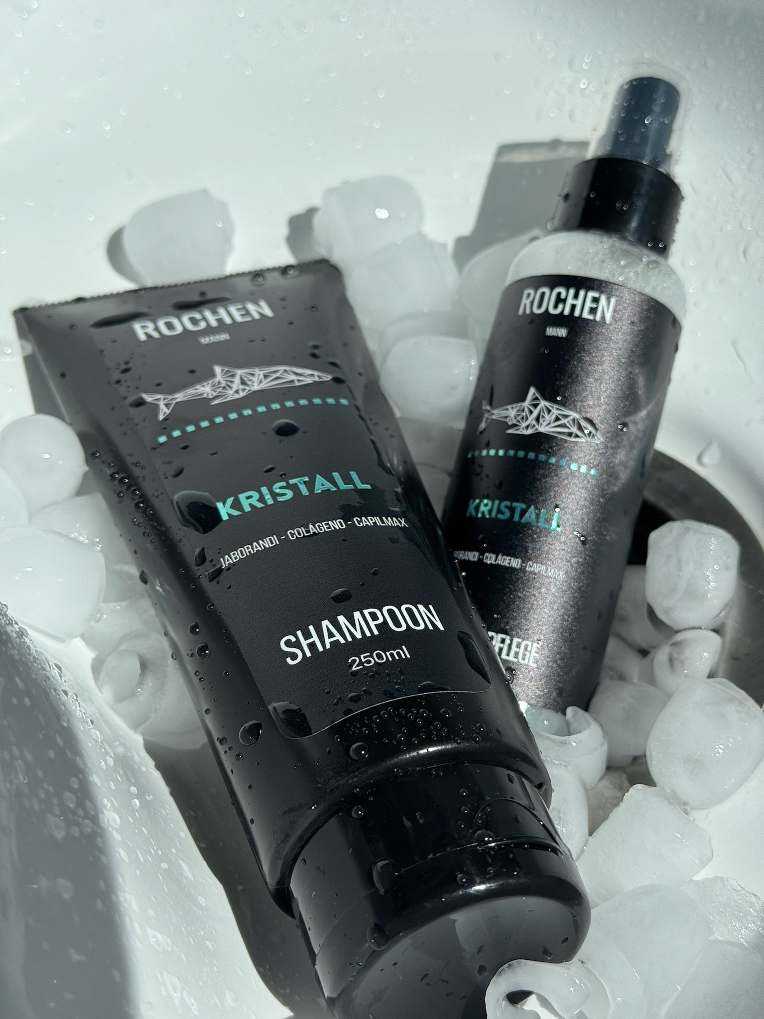 Shampoo Masculino Antioleosidade Kristall Mann